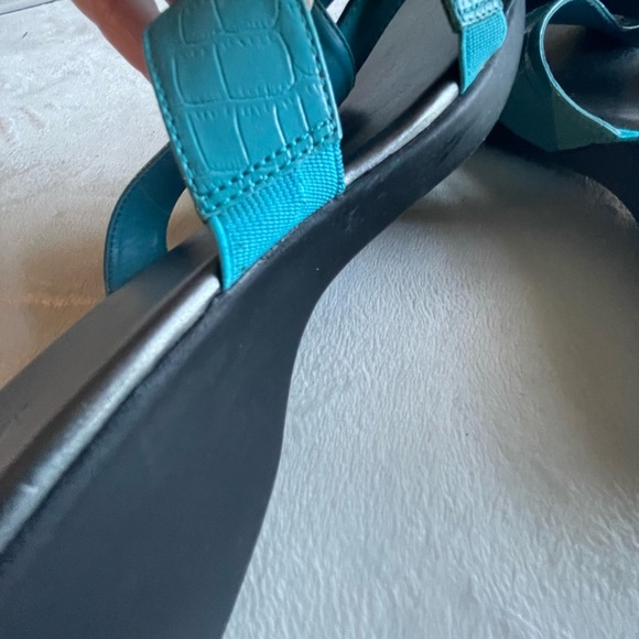 Cabin Creek Turquoise Buckle Sandals - Picture 4 of 5